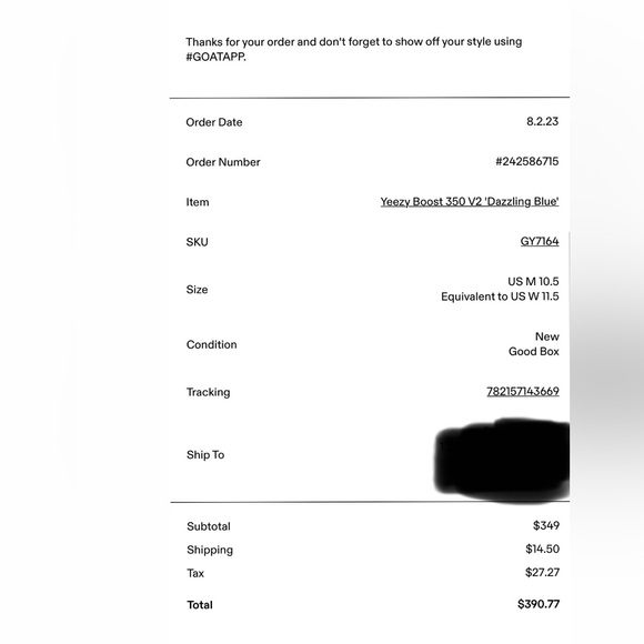 Yeezy Boost 350 V2 'Dazzling Blue' US M 10.5 original box Worn twice Like NEW - Picture 7 of 7